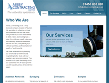 Tablet Screenshot of abbeycontracting.com
